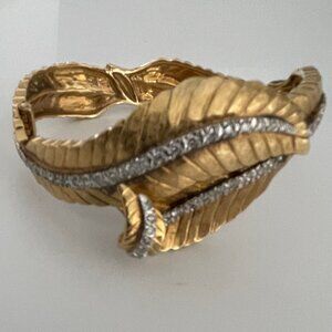 Vintage 18K Gold Bracelet with Diamonds by Van Gogh